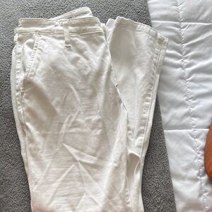 White Casual Pants